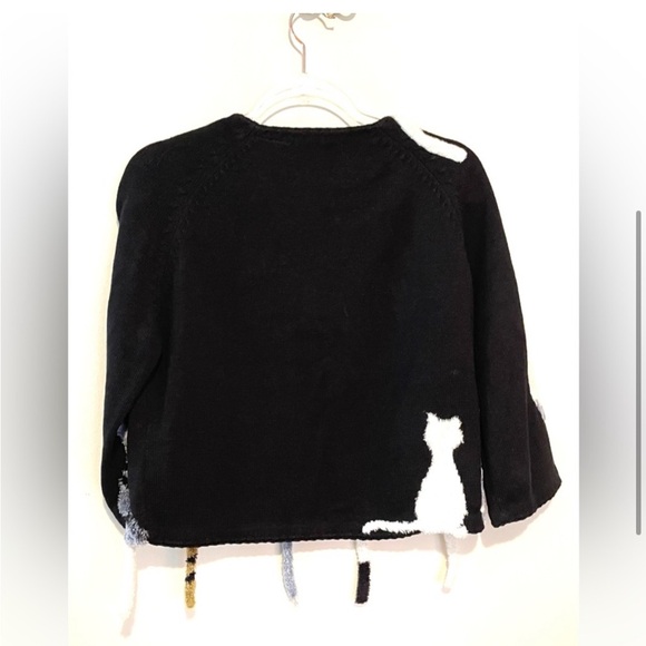 Vintage Michael Simon cat cardigan sweater - Picture 3 of 5